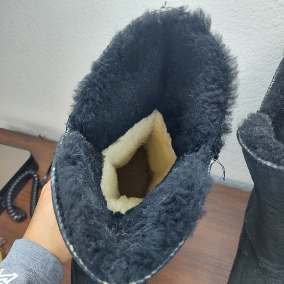 Vintage Old Friend Suede Sherpa‎ Lined  Boots Size 8 - Picture 4 of 10